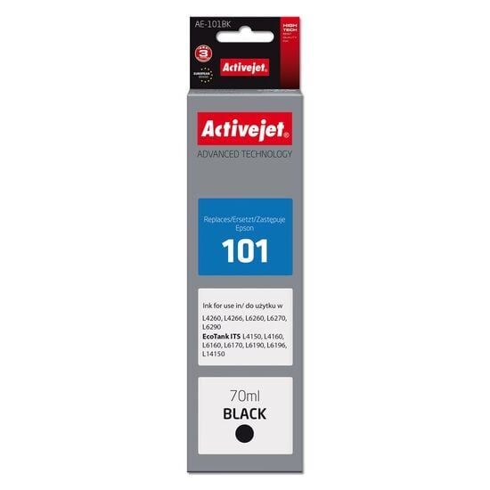 Activejet AE-101BK Ink (replacement for Epson 101; Supreme; 70 ml; black)_1
