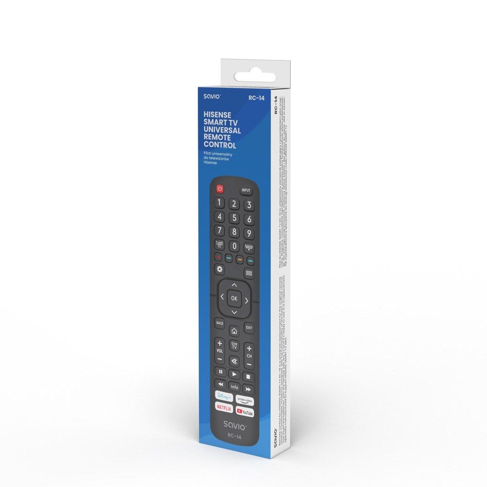 SAVIO RC-14 Universal remote control/replacement for HISENSE  SMART TV_3