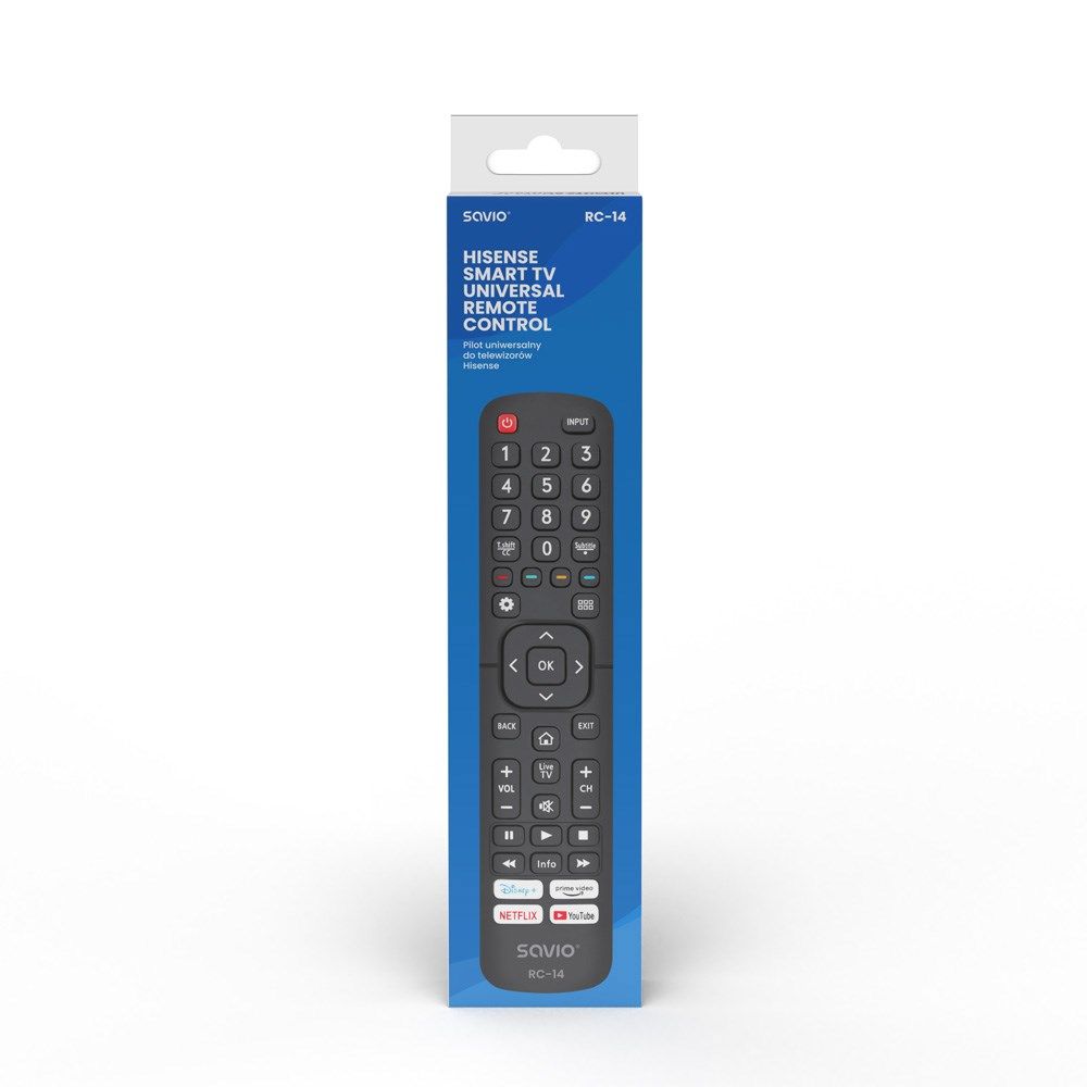 SAVIO RC-14 Universal remote control/replacement for HISENSE  SMART TV_4
