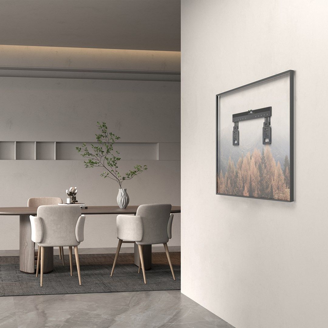 Maclean MC-481 Ultra Flat Slim TV Wall Mount Bracket Holder for 37-80  Flat Curved up to 75kg Max. VESA 600x400 Universal TV Mount Holde_7