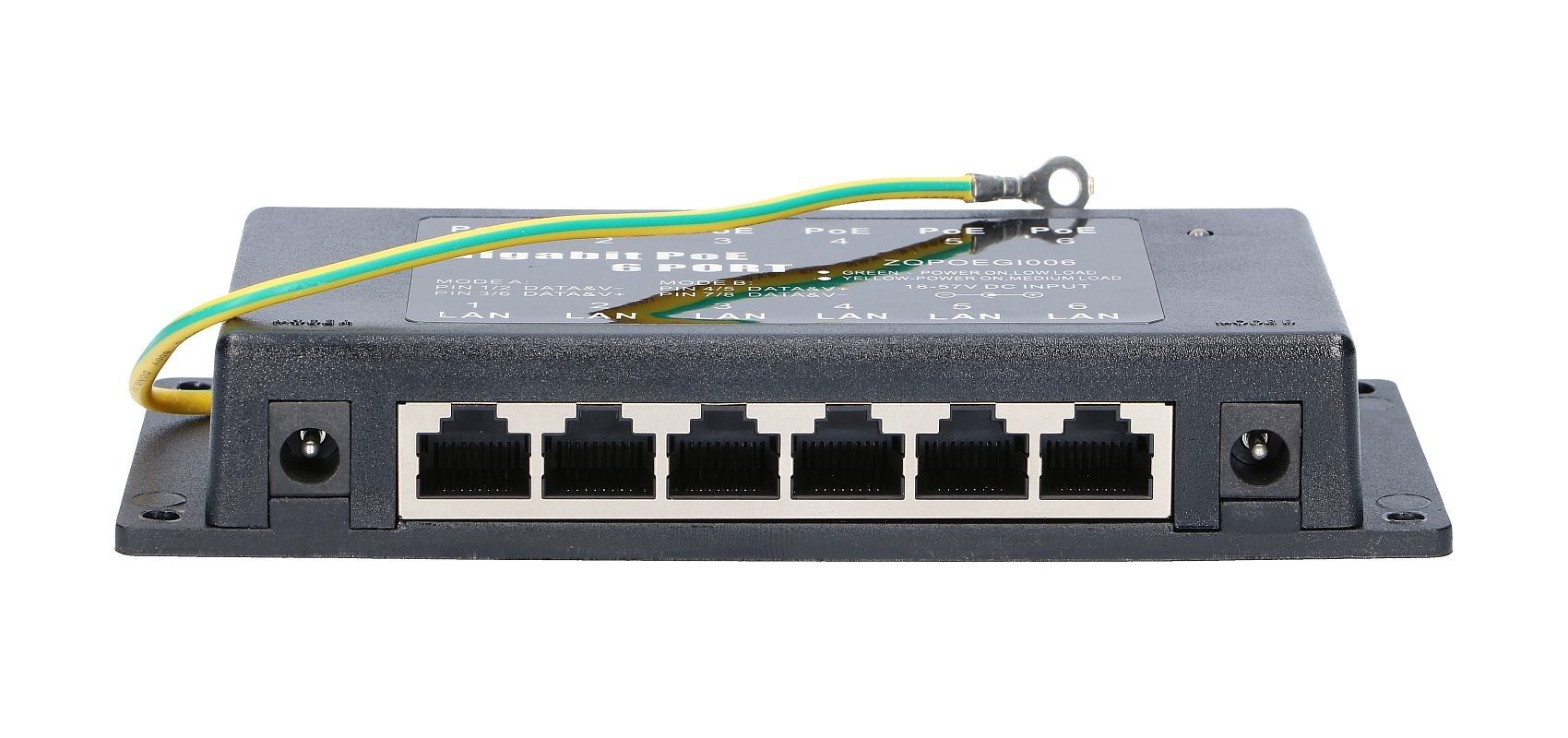 Extralink 6 Ports | Gigabit PoE Injector | 6x 1000Mbps RJ45_1