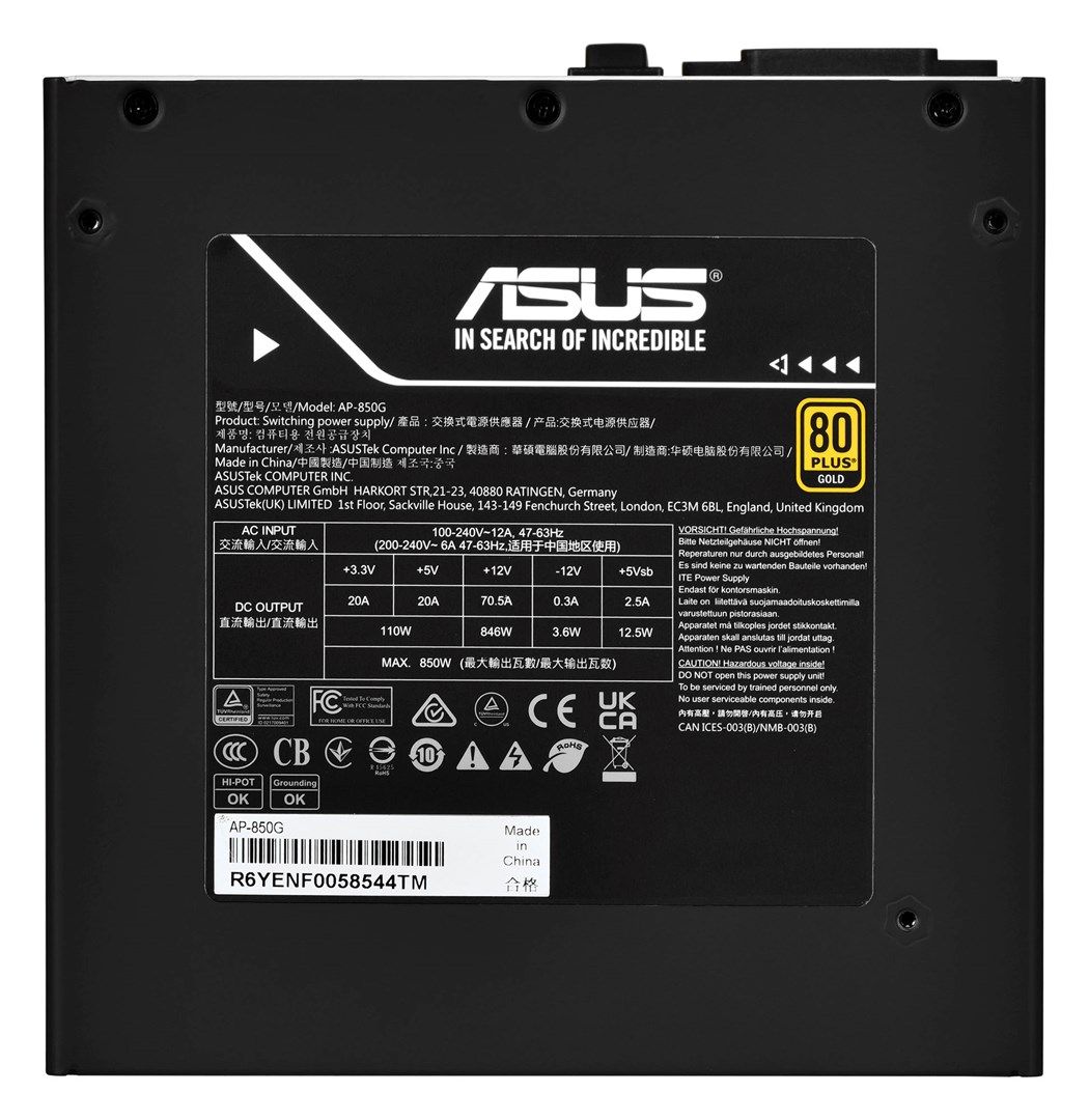 Power supply Asus Prime 850W Gold - bulk_6