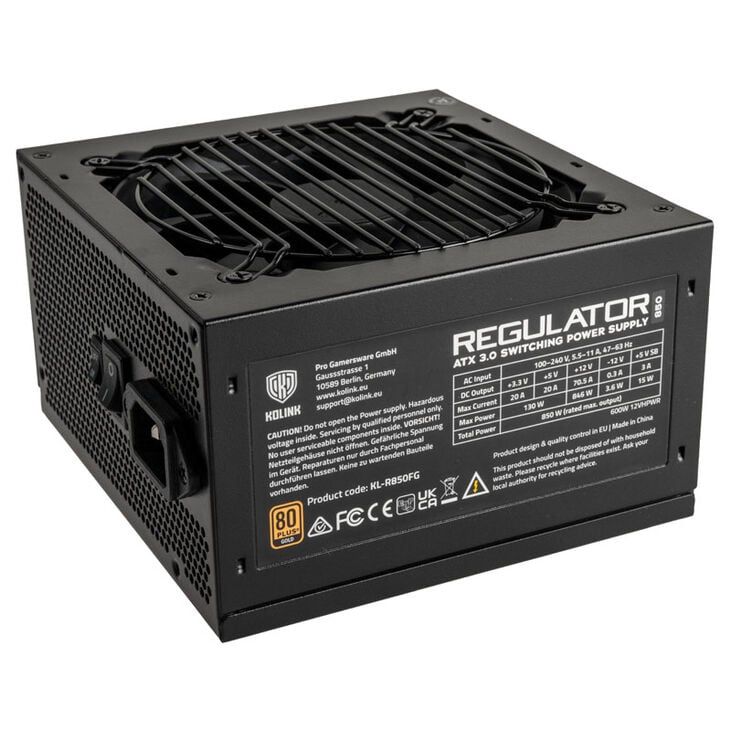 Kolink Regulator 80 PLUS Gold PSU  ATX 3.0  PCIe 5.0  modular - 850 Watts_1