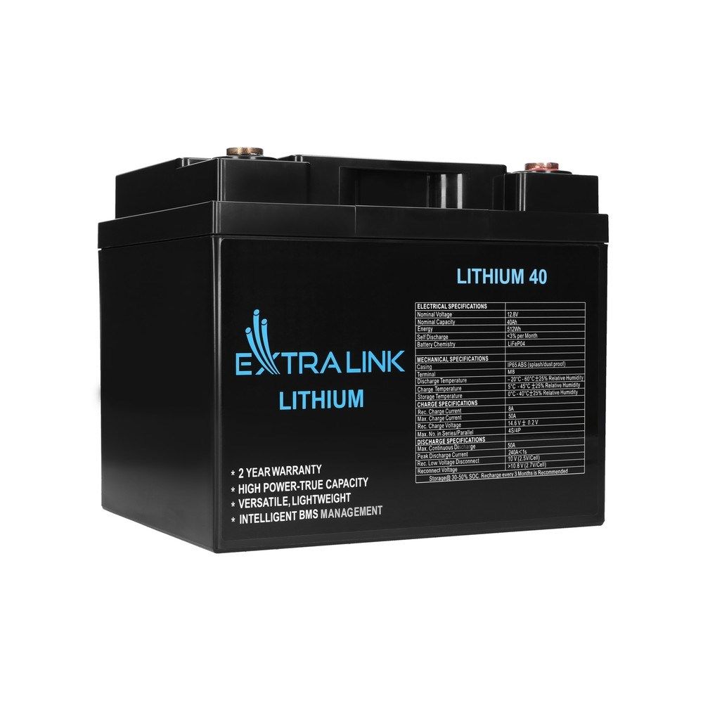 Extralink Accumulator LiFePO4 40AH 12.8V  BMS_1
