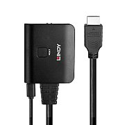 Cablu Lindy 2 porturi HDMI 4K60, latime de banda suportata 18Gbps, Chipset: GSV2006, lungime cablu 500 mm  negru_2