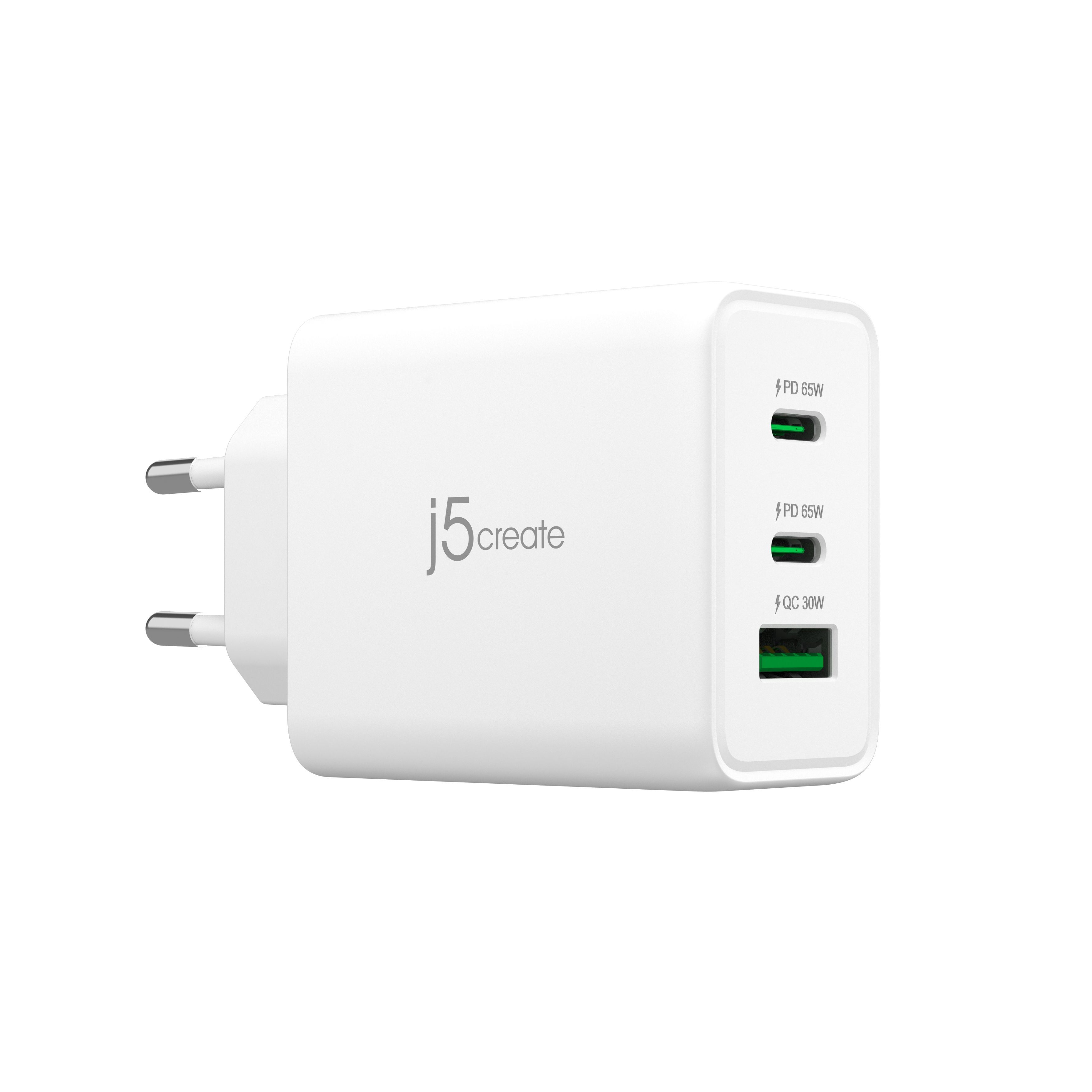 65W GAN USB-C 3-PORT CHARGER/EU WHITE_1