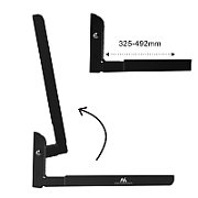 Maclean MC-915 B Universal Microwave Bracket Holder Wall Mount Adjustable Solid Metal Kitchen 30kg Black_2
