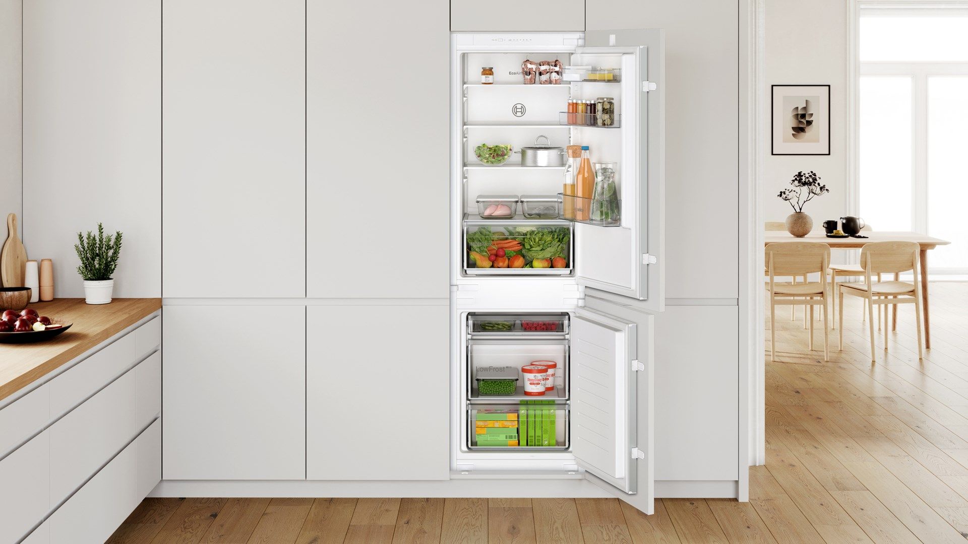 Bosch Serie 2 KIV86NSE0 fridge-freezer Built-in 267 L E White_7