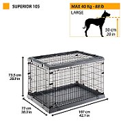 FERPLAST Superior 105 - dog cage - 107 x 77 x 73.5 cm_8