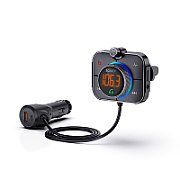 SAVIO FM transmitter  Bluetooth 5.0  QC/PD 3.0 charger  ENC  AUX OUT  Micro SD  TR-14  black_1