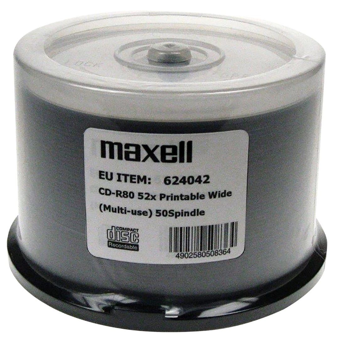 MAXELL CD-R 700MB 52x80 min  spindel  płyta do nadruku_1