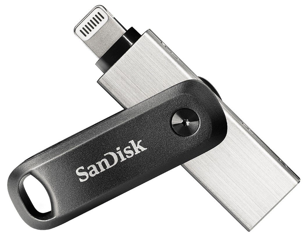 SanDisk iXpand USB flash drive 64 GB USB Type-A / Lightning 3.2 Gen 2 (3.1 Gen 2) Black  Silver_1