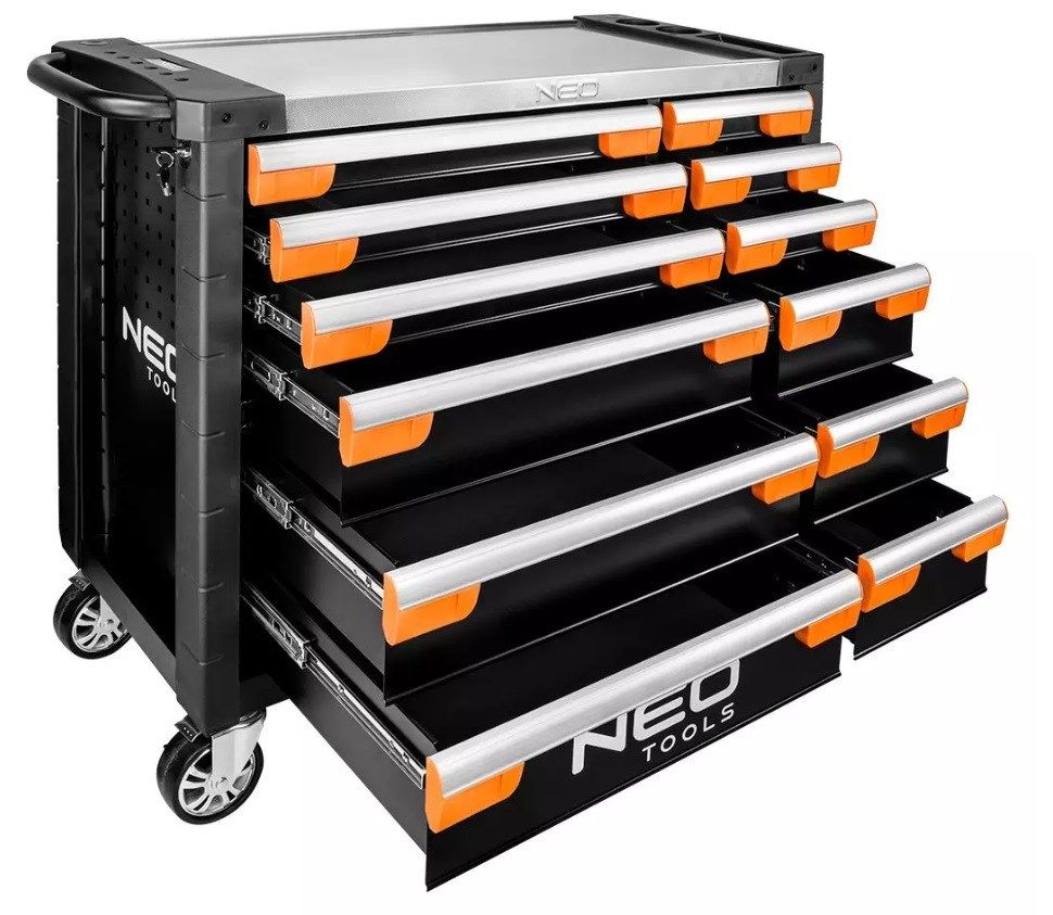 Neo Tools PRO workshop cabinet 12 drawers_2