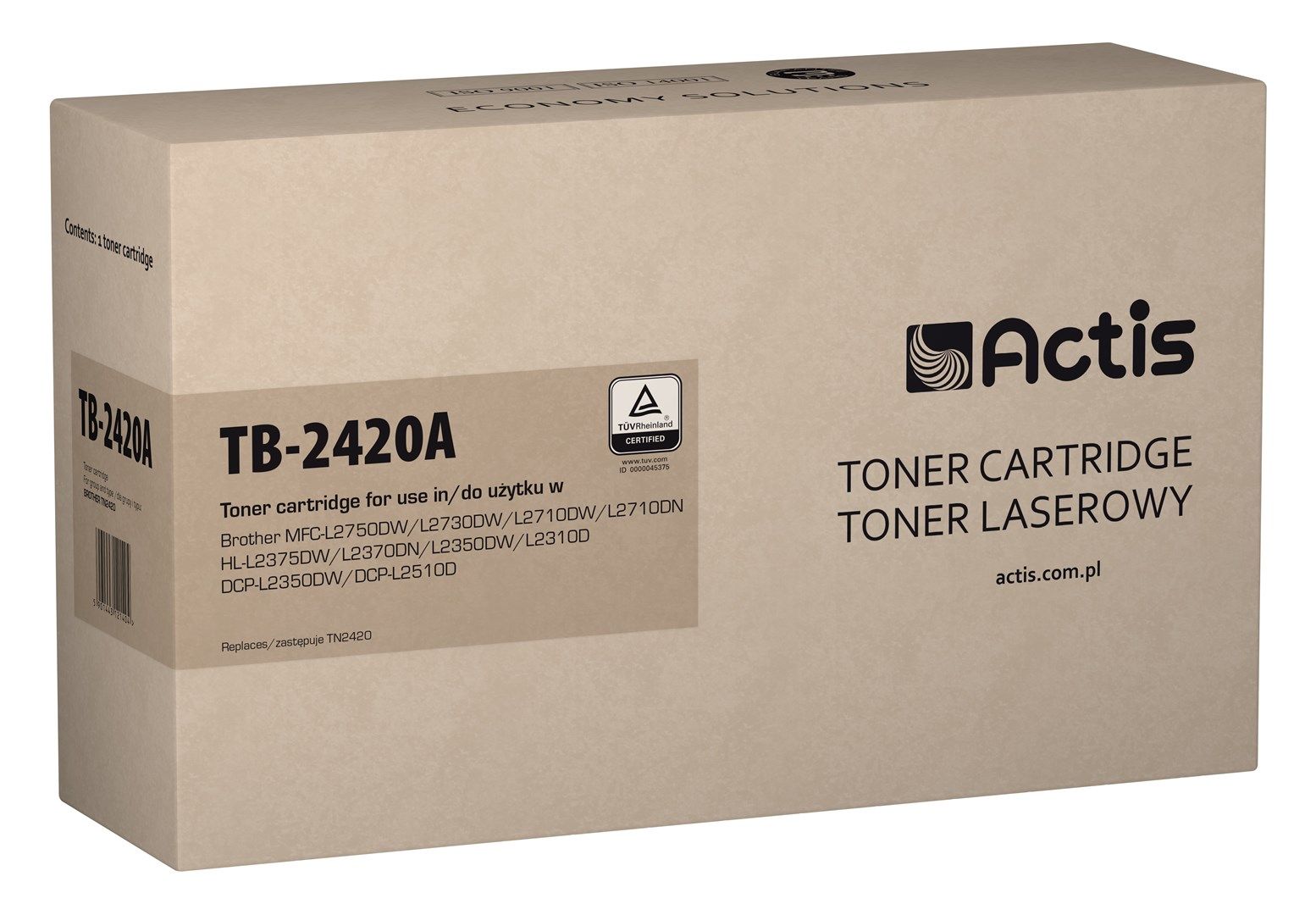 Actis TB-2420A Toner (replacement for Brother TN-2420A; Supreme; 3000 pages; black)_1