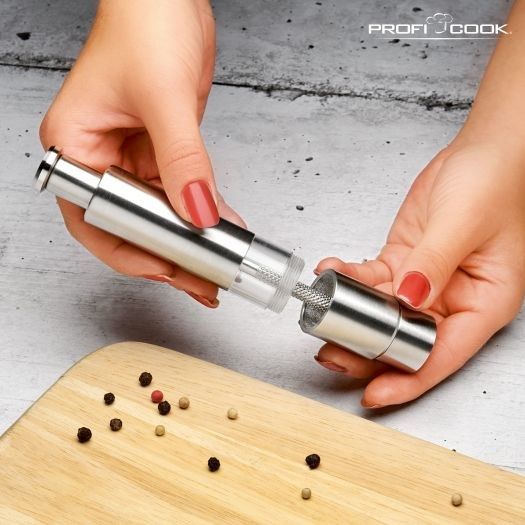 ProfiCook PC-PSM 1160 Salt & pepper grinder set Stainless steel  Transparent_4