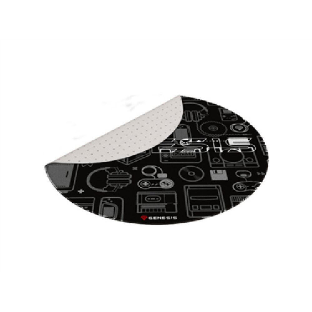 GENESIS Tellur 300 Round Gear Protective Floor Mat  100cm  Black | Genesis Protective Floor Mat Tellur 300 Round Gear Polyester | Floor Mat | Multicolor_2
