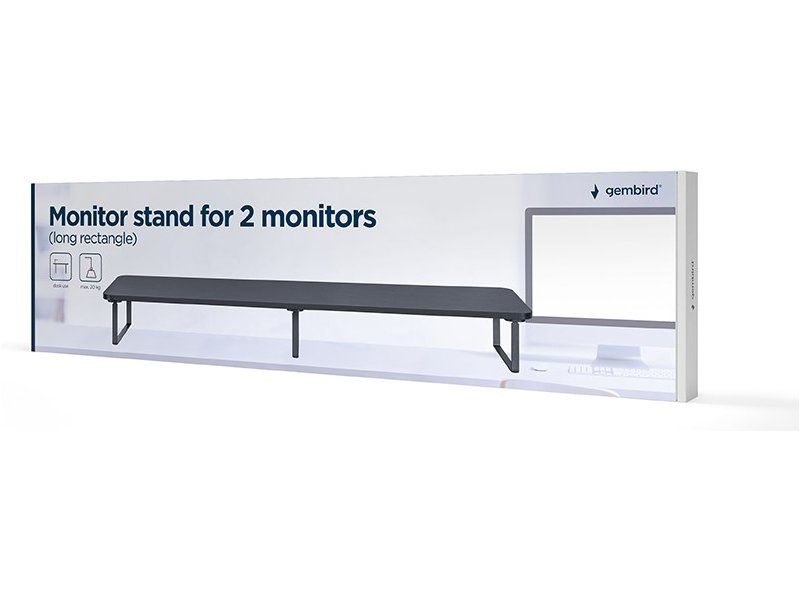 Gembird MS-TABLE2-01 monitor mount / stand Black Desk_1