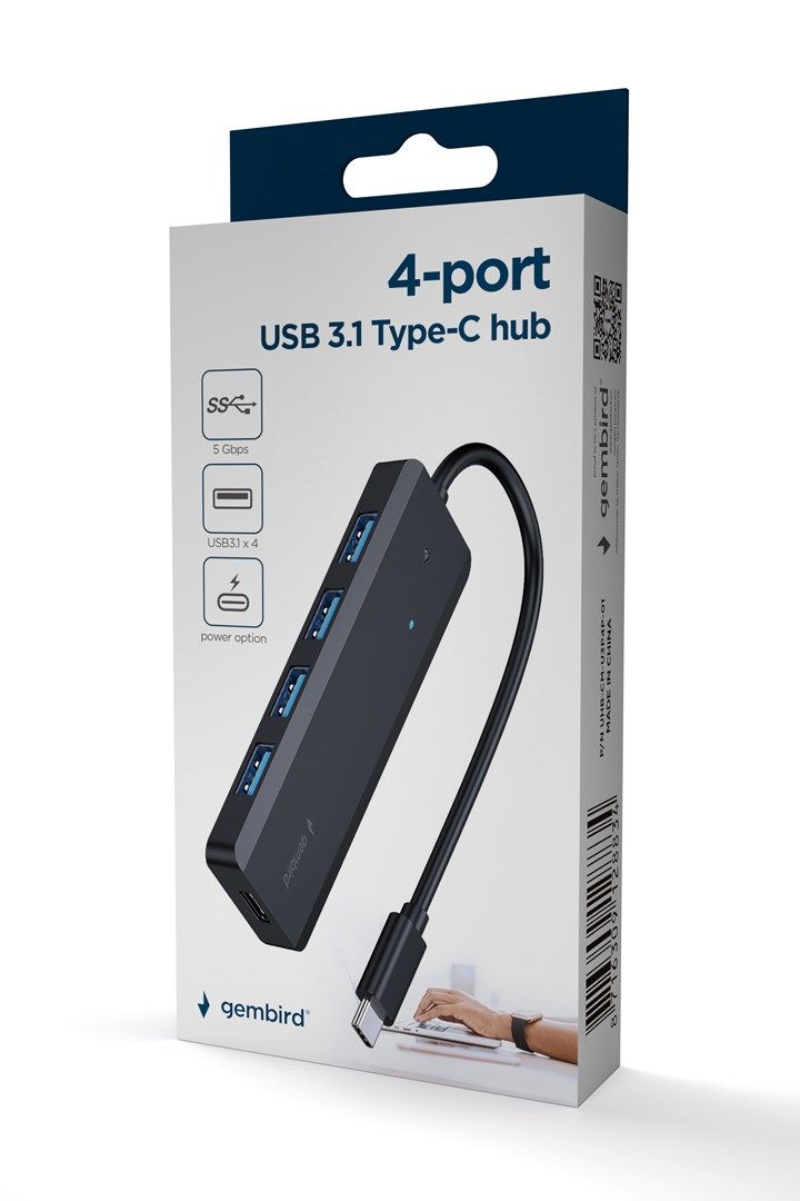 Gembird UHB-CM-U3P4P-01 4-port USB 3.1 (Gen 1) Type-C hub_4