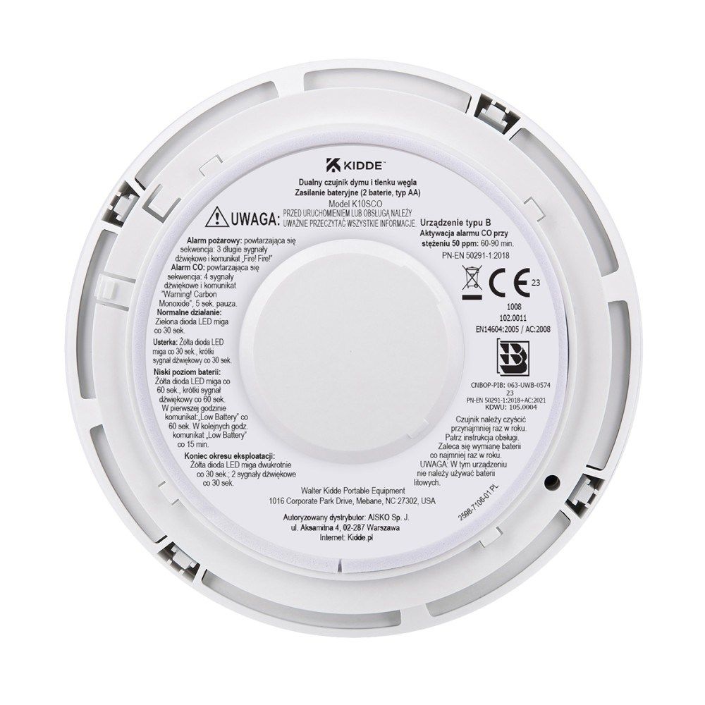 Carbon monoxide and smoke detector 2in1 Kidde K10SCO_4