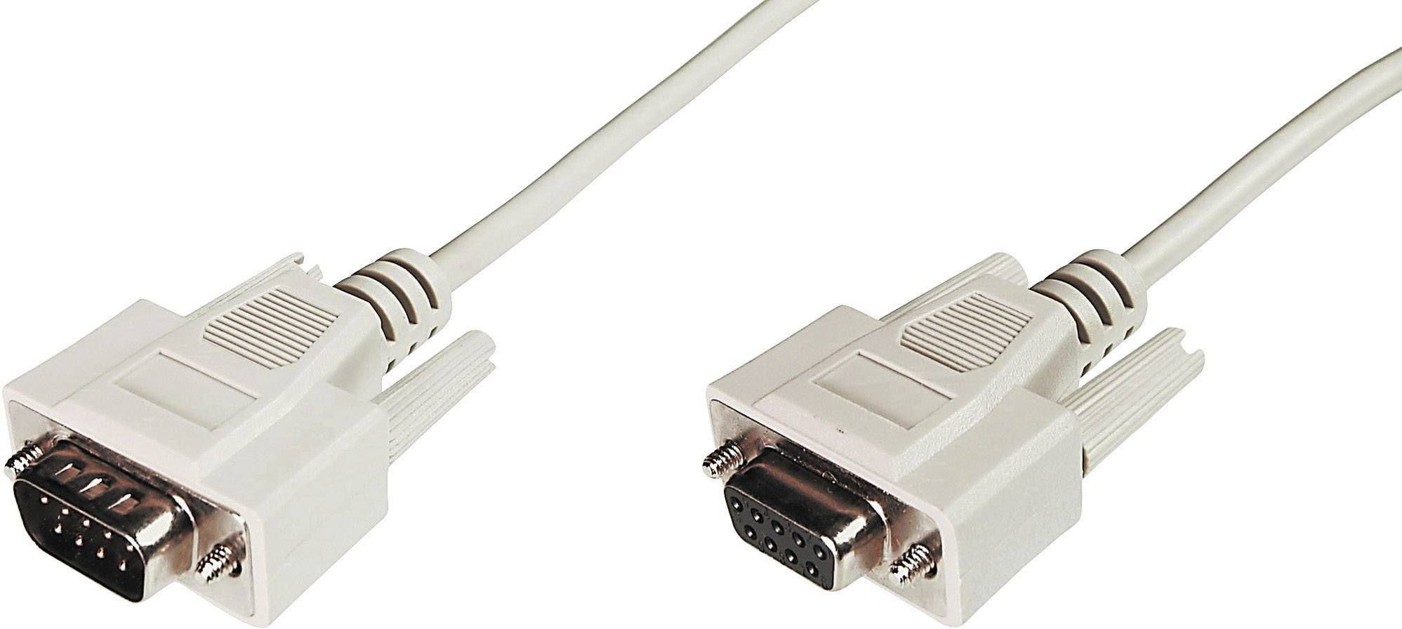 Digitus AK-610203-020-E cabluri seriale Bej 2 m DB9_1