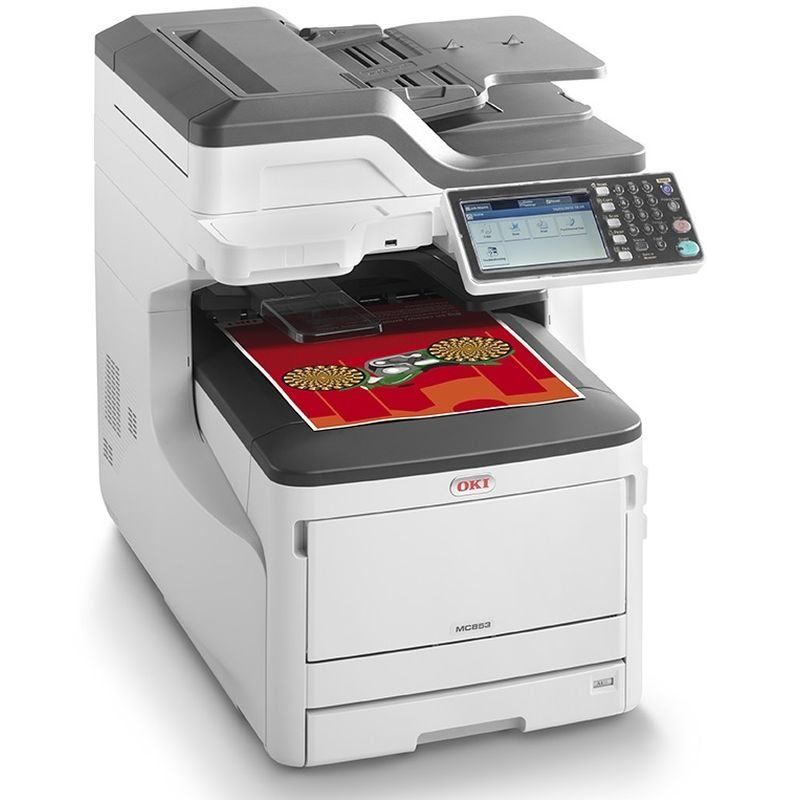 OKI MC853dn copiator color duplex A3, printer color duplex A3  USB 2.0 + retea, scaner color duplex  A3, fax_1