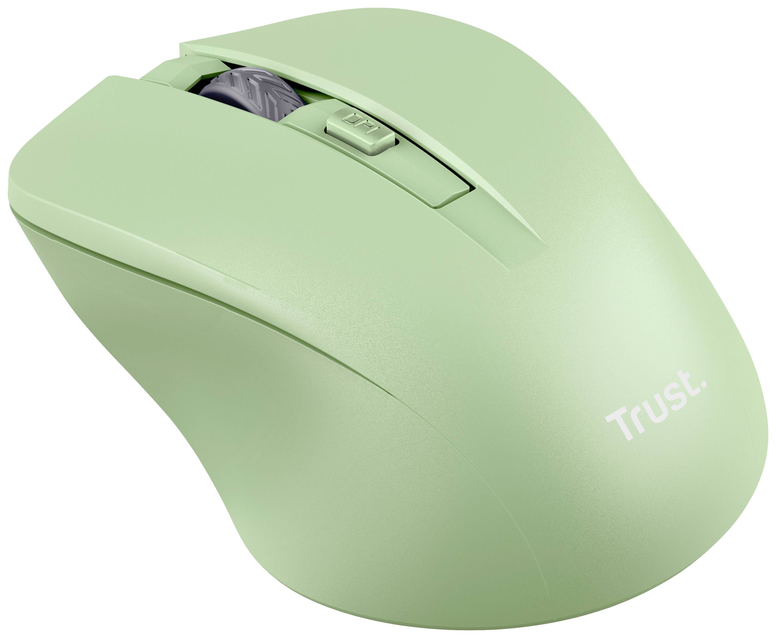 Mouse Trust Mydo Wireless, rezolutie 1800 DPI, 4 butoane, durata de viata baterie 6 luni, verde_1
