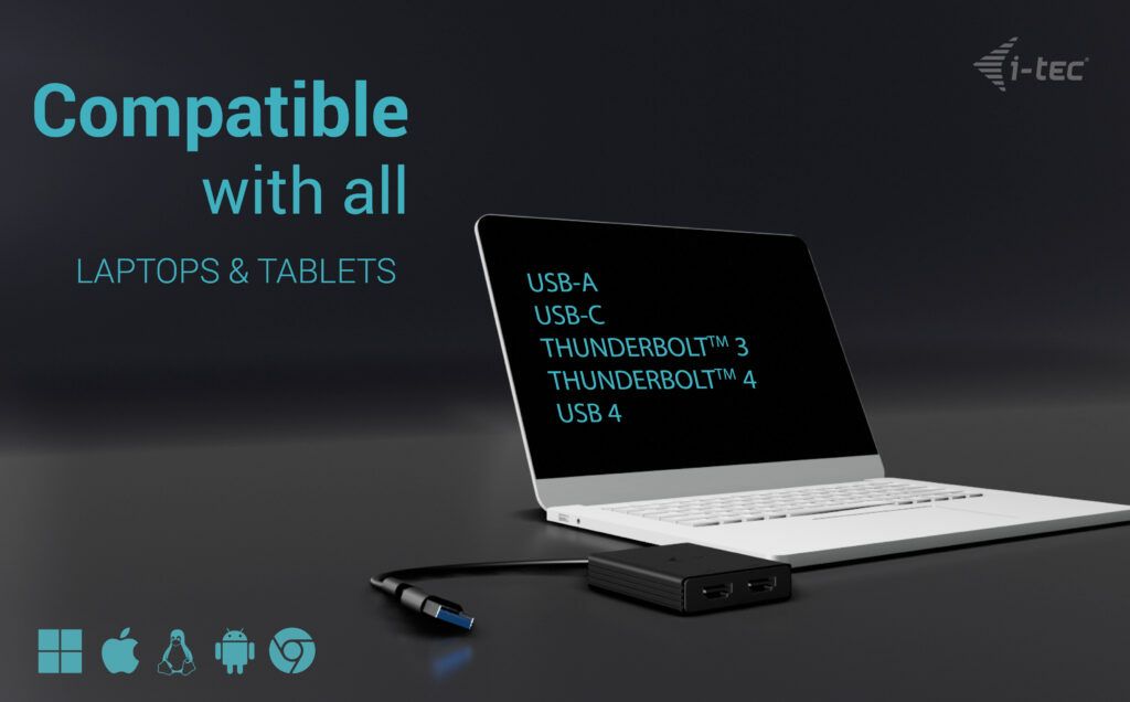 I-TEC USB-A/C 2X HDMI ADAPTER/DUAL 4K HDMI VIDEO ADAPTER_5