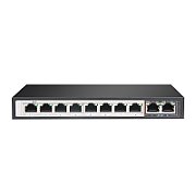 Extralink Switch PoE PERSES 8x Gigabit PoE/PoE+  2x RJ45 Uplink Gigabit  96W_1