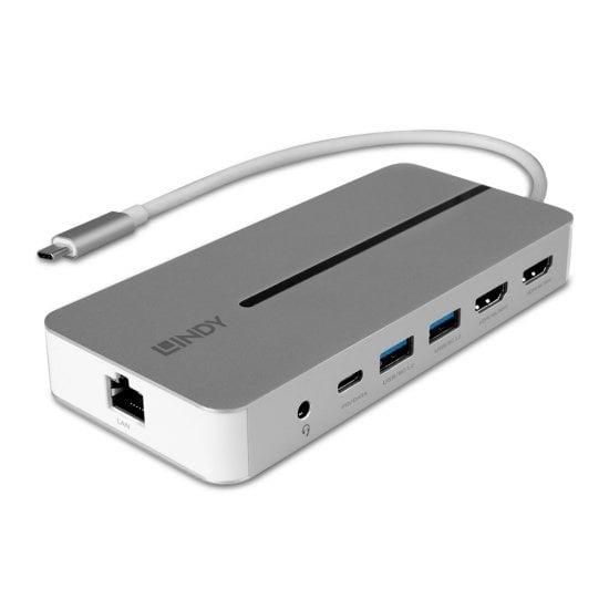 I/O DOCKING STATION USB-C/MINI DUAL 4K 43360 LINDY_1