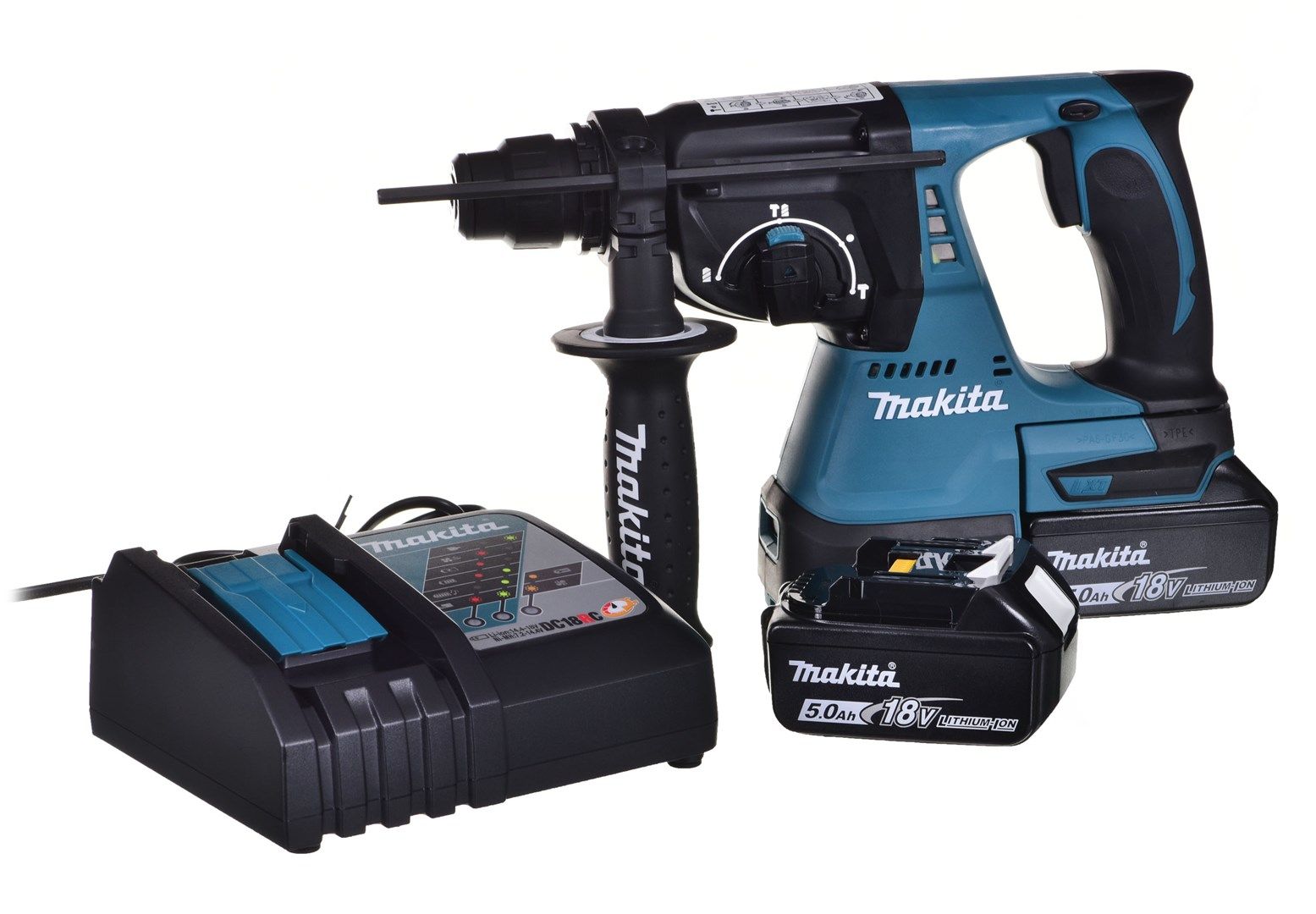 MAKITA DRILLING HAMMER SDS-PLUS 18V 2J 2 x 5.0Ah BLDC DHR242RTJ_1