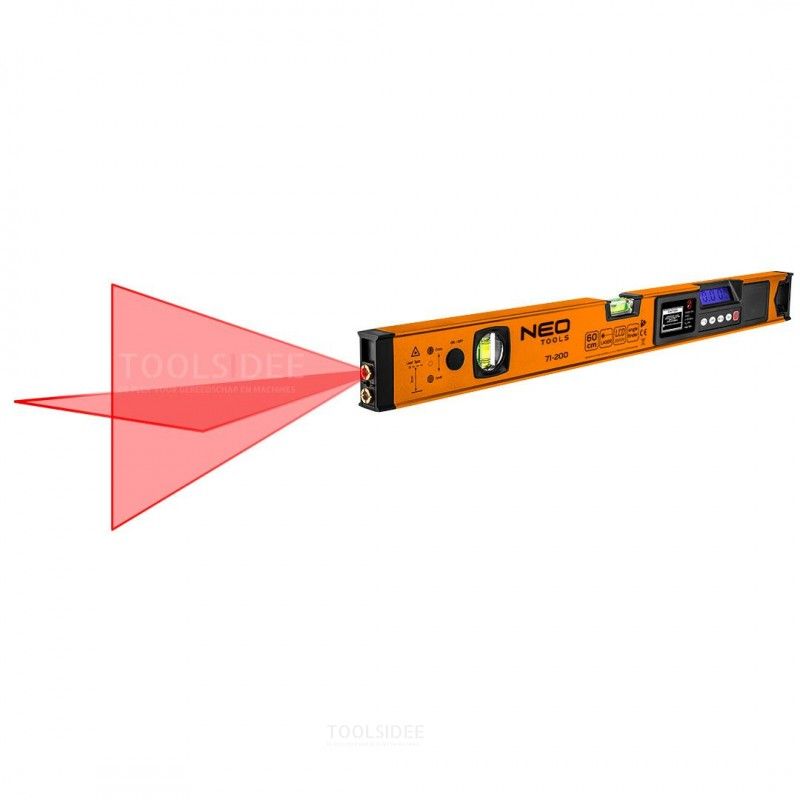 Neo Tools spirit level with electronic display and laser pointer 60 cm_2