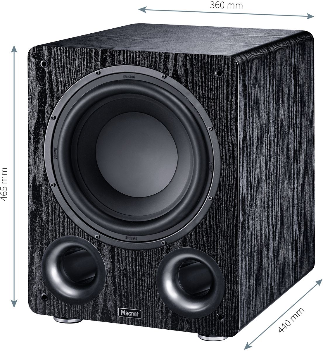 Magnat ALPHA RS12 Black Active subwoofer 120 W_1