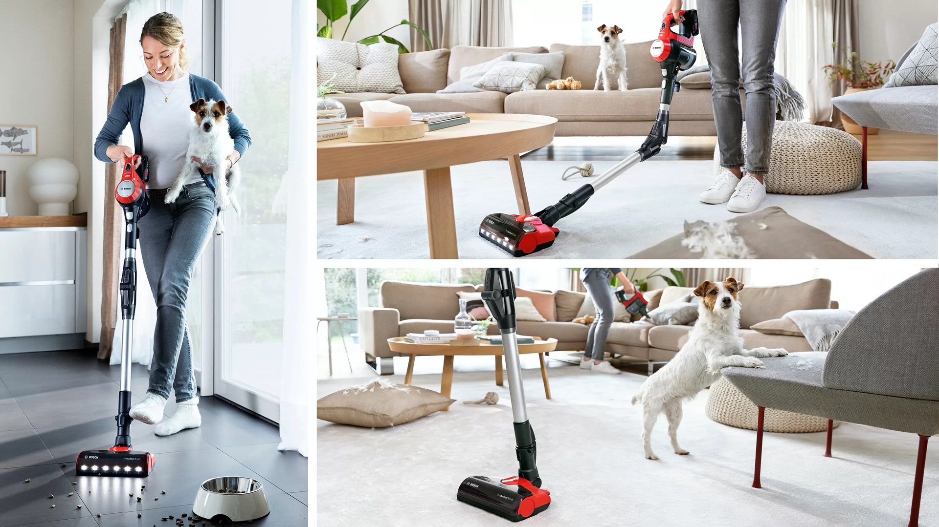 Bosch BCS711PET stick vacuum/electric broom Battery Dry Bagless 0.3 L Black  Red 3 Ah_5