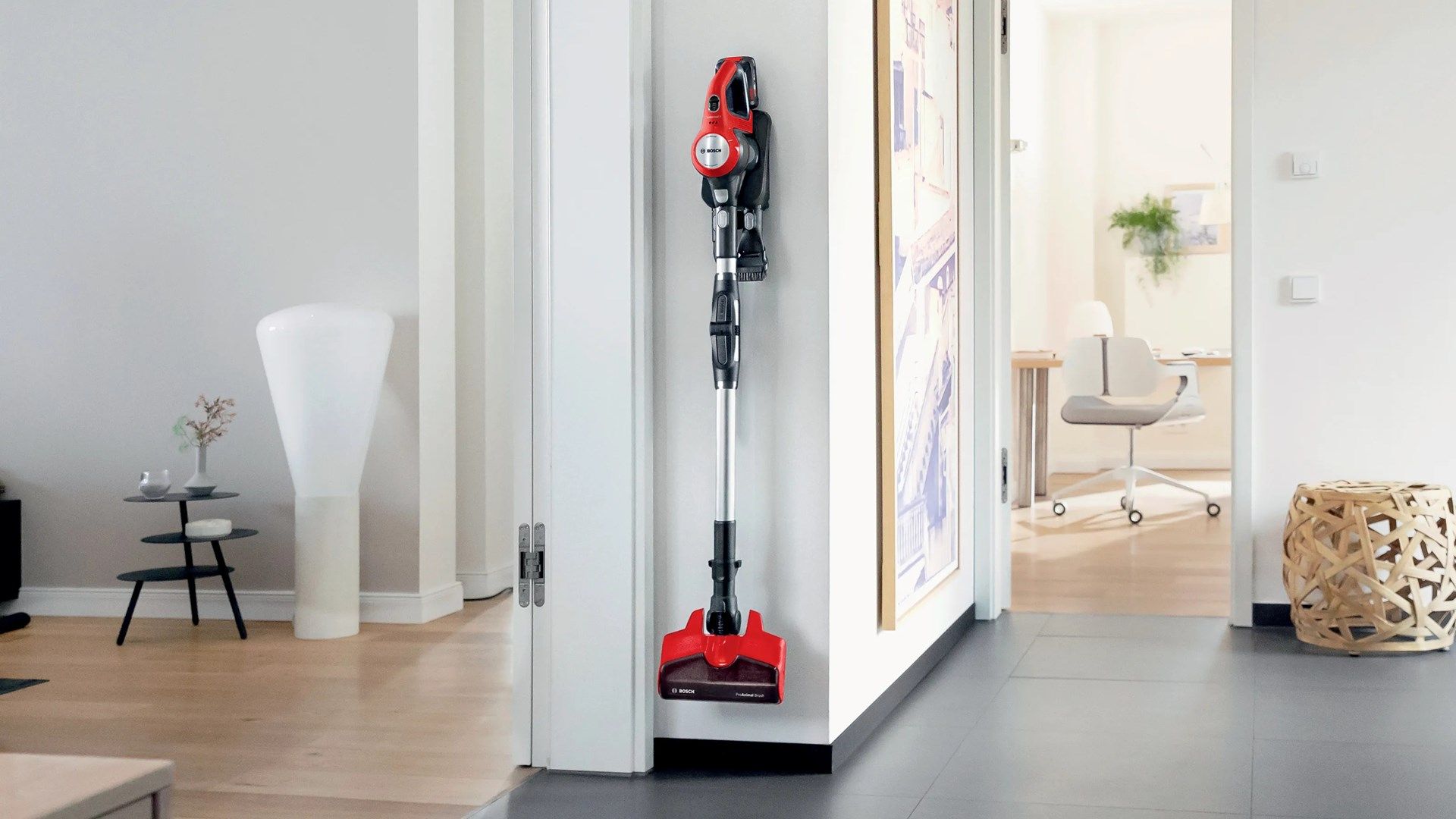 Bosch BCS711PET stick vacuum/electric broom Battery Dry Bagless 0.3 L Black  Red 3 Ah_10