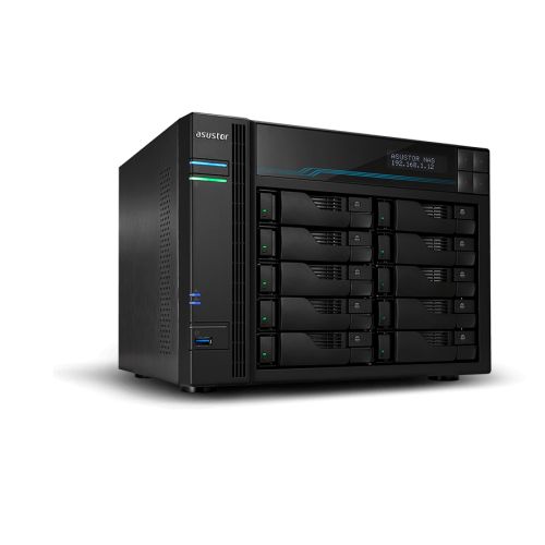 ASUSTOR NAS 10 Bay Intel ATOM C3538 QC 2.1GHz, 8GB, M2, USB 3.2
