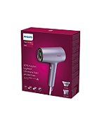 Philips Hair Dryer | BHD720/10 | 1800 W | Number of temperature settings 4 | Ionic function | Diffuser nozzle | Purple_1