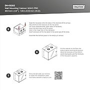 Wall-mounted network cabinet 19  7U  SOHO PRO 370 x 540 x 400 mm  door glass  black  unfolded  60kg_1