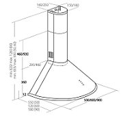 Chimney Hood Akpo WK-4 Dandys GOLD 60 cm 450 m3/h  White_5