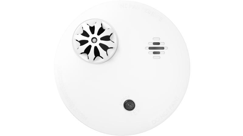 Detector de temperatura Hikvision DS-PDHT-E-WE, teo-way RF wireless, frecventa: 868MHz, raza: 1.6km, viata baterie: 10 ani pentru standalone sensor, 5 ani pentru RF wireless, montare pe tavan, dimensiuni: φ120 × 52.5mm, greutate: 179.5g._1