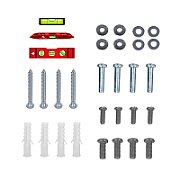 Maclean TV MC-413 Wall Mount Bracket 32 -80  VESA 600x400 45kg Tilting Universal Adjustable Spirit Level Mounting Accessories_1