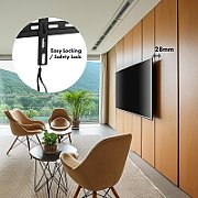 Maclean TV MC-413 Wall Mount Bracket 32 -80  VESA 600x400 45kg Tilting Universal Adjustable Spirit Level Mounting Accessories_5