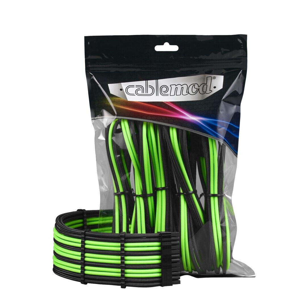 CableMod PRO ModMesh Cable Extension Kit - black/light green_1