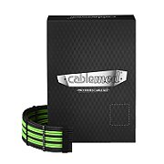 CableMod C-Series PRO ModMesh Cable Kit for RMi/RMx/RM (Black Label) - black/light green_1