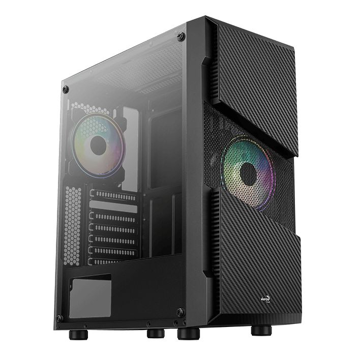Aerocool Menace Saturn FRGB Midi-Tower  Tempered Glass - black_1