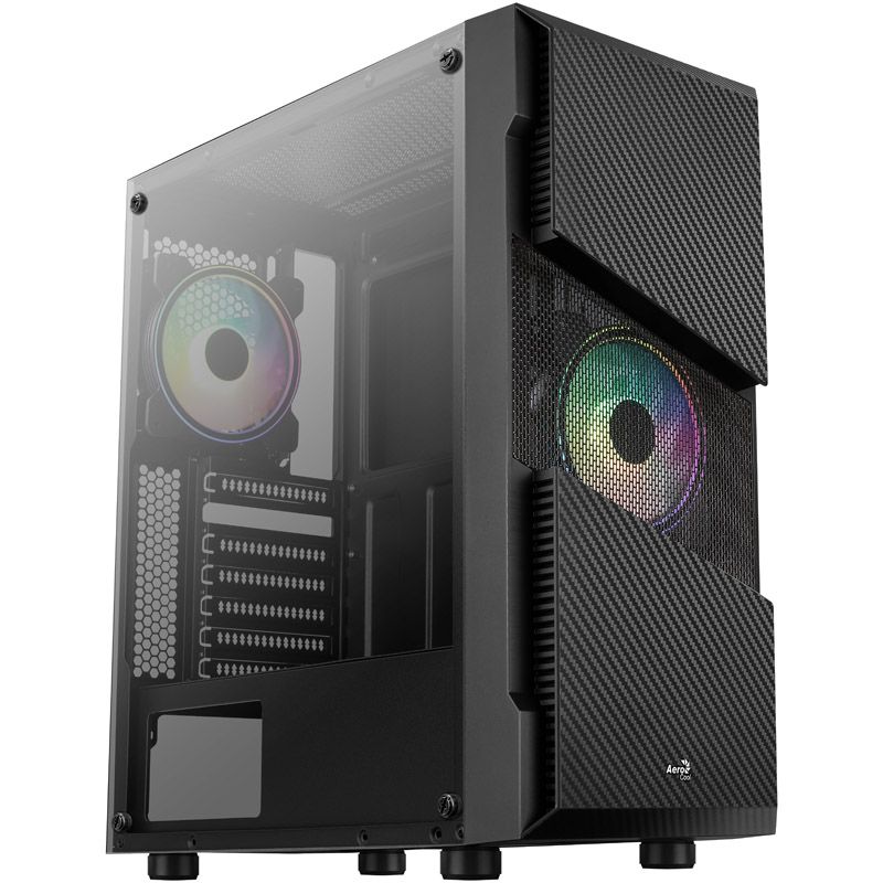 Aerocool Menace Saturn FRGB Midi-Tower  Tempered Glass - black_2