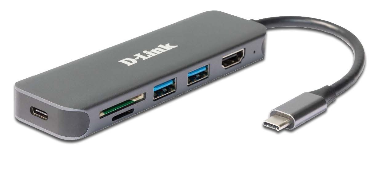 D-Link DUB-2325  6-in-1 USB-C Hub mit HDMI/USB-PD/SD-Reader retail_1