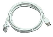 Cable, USB, Type A, TPUW, Straight, 2M, White_1