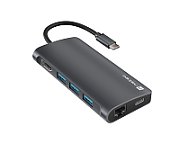 MULTIPORT ADAPTER NATEC FOWLER 2 V2 USB-C 8IN1 HUB ->USB 3.0 3X  HDMI 4K  USB-C  RJ45  SD  MICRO SD_1