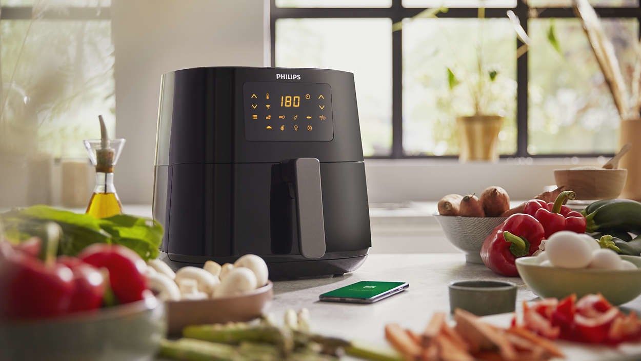 Philips | Essential HD9280/70 | Air Fryer | Power 2000 W | Capacity 6.2 L | Rapid Air technology | Black_6