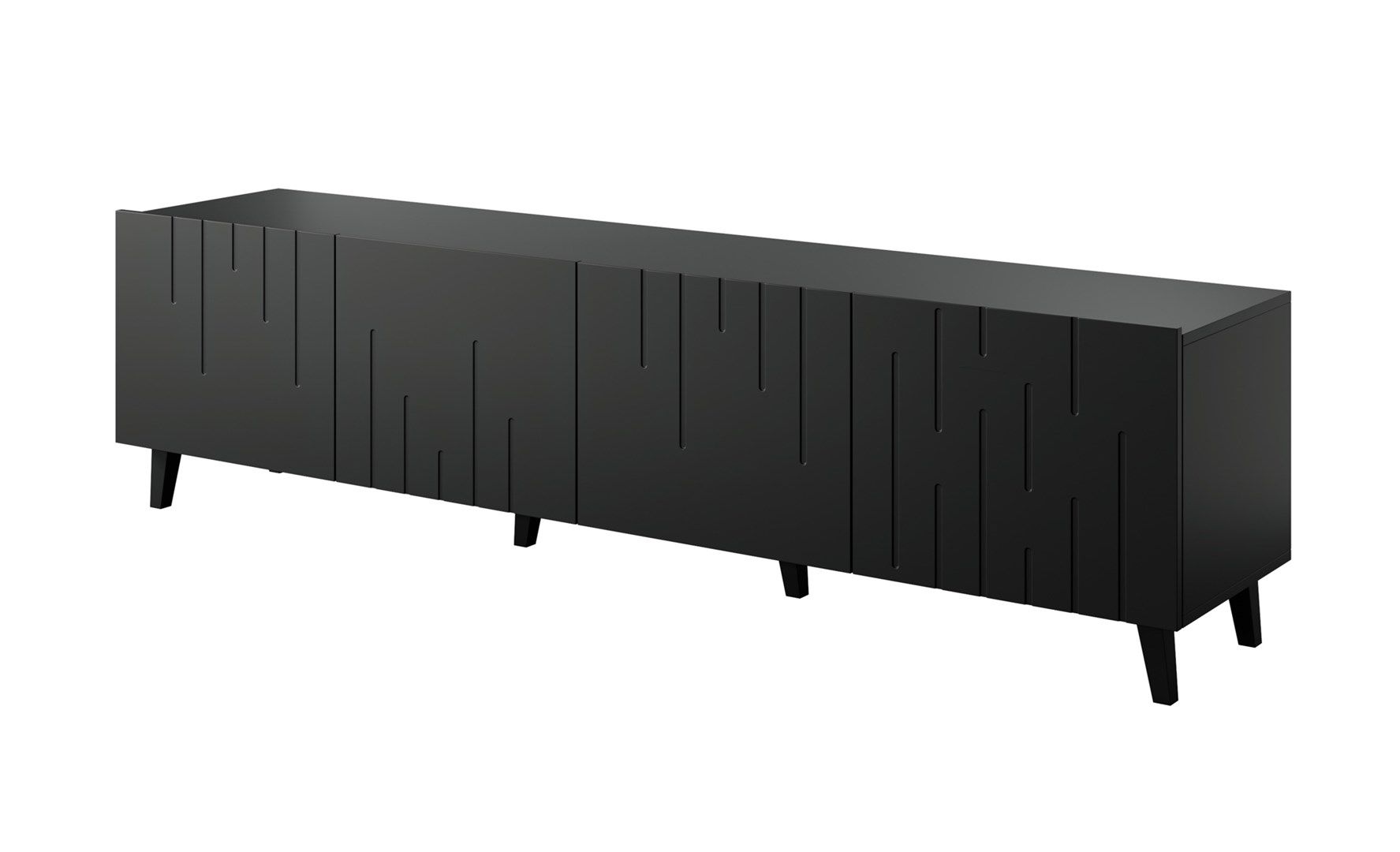RTV cabinet BARI 200x42x52 matte black_1